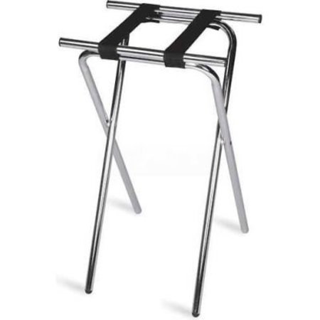 CENTRAL SPECIALTIES LTD. - CSL Tray Stand, 19" x 16" Top x 31" High, 2-1/4" Black Straps, non-marking Plastic feet (Single Pack) 1053C-1